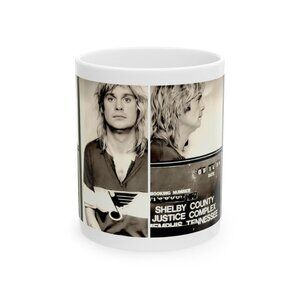 Ozzy Osbourne Mugshot Coffee Mug 11oz | Stunning 1984 Mug Shot | Black Sabbath